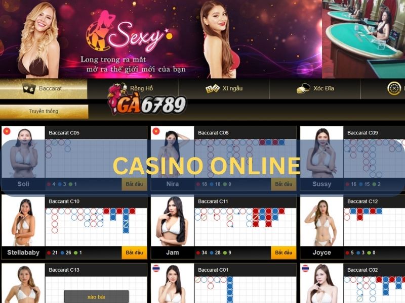 Casino online cung cấp đa dạng các tựa game cá cược